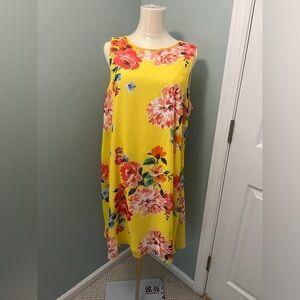 Floral yellow dress